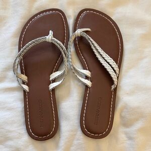 Bernardo Women's Tan and Cream Braided Sandals